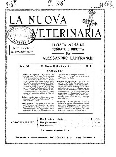 La nuova veterinaria rivista mensile fondata e diretta da Alessandro Lanfranchi