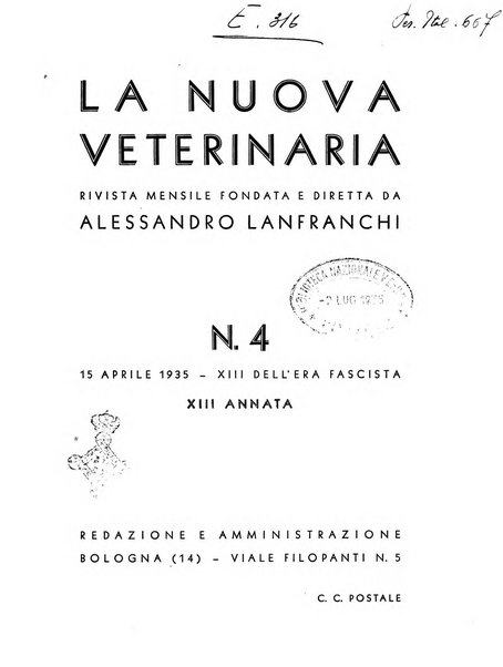 La nuova veterinaria rivista mensile fondata e diretta da Alessandro Lanfranchi