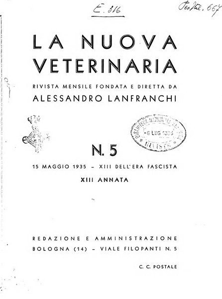 La nuova veterinaria rivista mensile fondata e diretta da Alessandro Lanfranchi