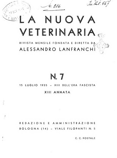 La nuova veterinaria rivista mensile fondata e diretta da Alessandro Lanfranchi