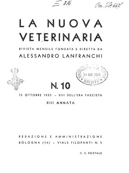 La nuova veterinaria rivista mensile fondata e diretta da Alessandro Lanfranchi