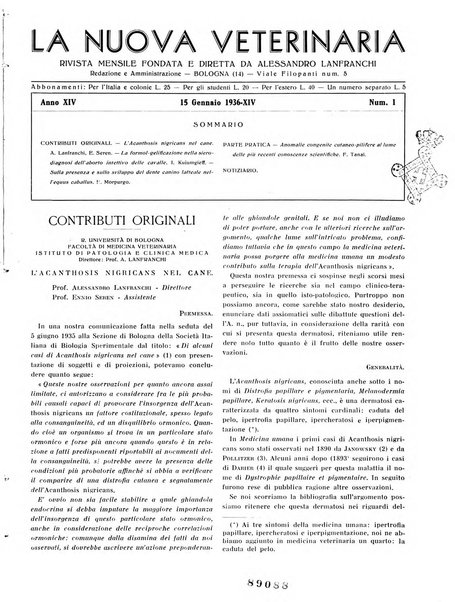 La nuova veterinaria rivista mensile fondata e diretta da Alessandro Lanfranchi