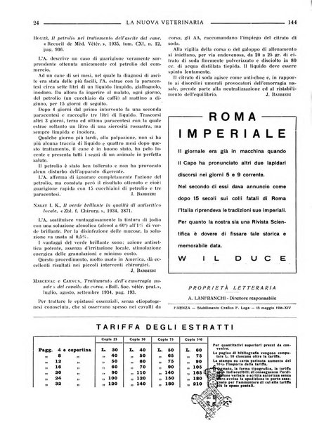 La nuova veterinaria rivista mensile fondata e diretta da Alessandro Lanfranchi