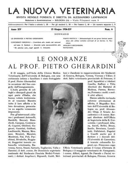 La nuova veterinaria rivista mensile fondata e diretta da Alessandro Lanfranchi