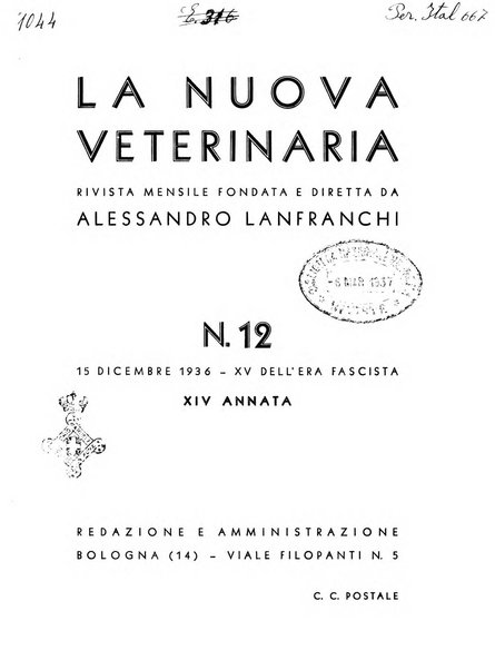 La nuova veterinaria rivista mensile fondata e diretta da Alessandro Lanfranchi