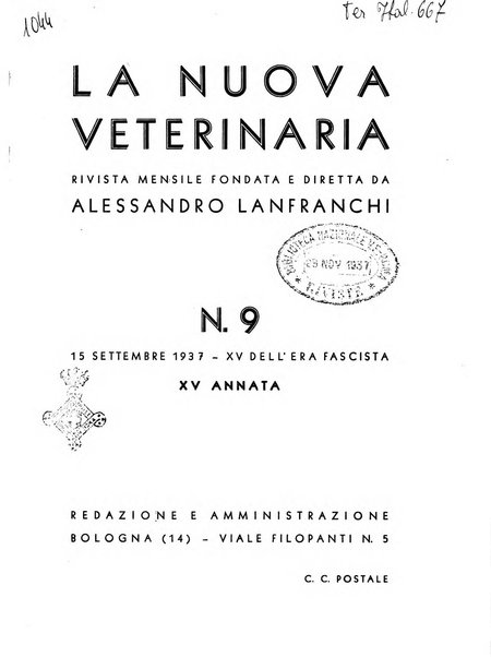 La nuova veterinaria rivista mensile fondata e diretta da Alessandro Lanfranchi