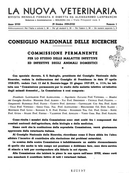 La nuova veterinaria rivista mensile fondata e diretta da Alessandro Lanfranchi