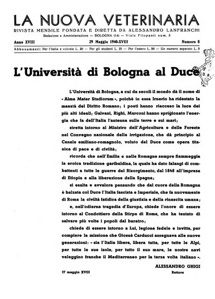 La nuova veterinaria rivista mensile fondata e diretta da Alessandro Lanfranchi