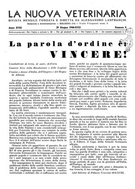 La nuova veterinaria rivista mensile fondata e diretta da Alessandro Lanfranchi