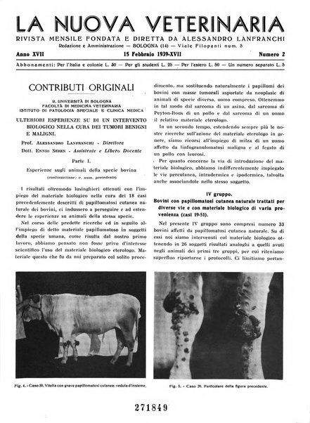 La nuova veterinaria rivista mensile fondata e diretta da Alessandro Lanfranchi