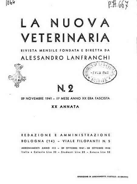 La nuova veterinaria rivista mensile fondata e diretta da Alessandro Lanfranchi