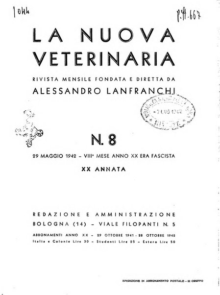 La nuova veterinaria rivista mensile fondata e diretta da Alessandro Lanfranchi