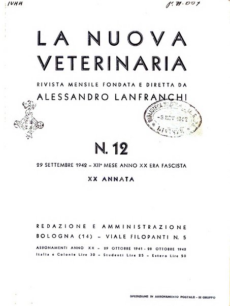 La nuova veterinaria rivista mensile fondata e diretta da Alessandro Lanfranchi