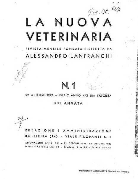 La nuova veterinaria rivista mensile fondata e diretta da Alessandro Lanfranchi