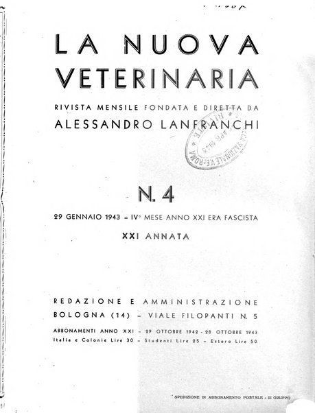 La nuova veterinaria rivista mensile fondata e diretta da Alessandro Lanfranchi