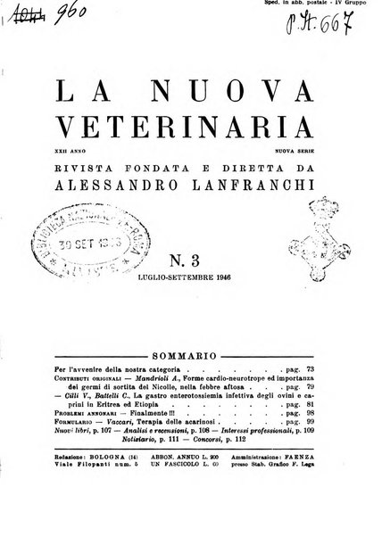 La nuova veterinaria rivista mensile fondata e diretta da Alessandro Lanfranchi