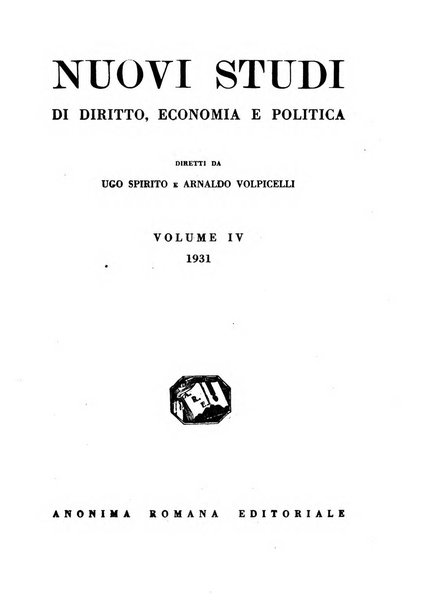 Nuovi studi di diritto, economia e politica