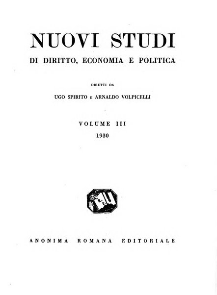 Nuovi studi di diritto, economia e politica