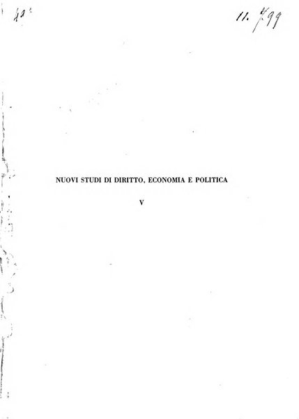 Nuovi studi di diritto, economia e politica