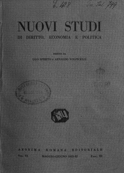 Nuovi studi di diritto, economia e politica