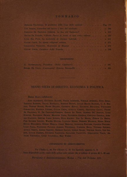 Nuovi studi di diritto, economia e politica