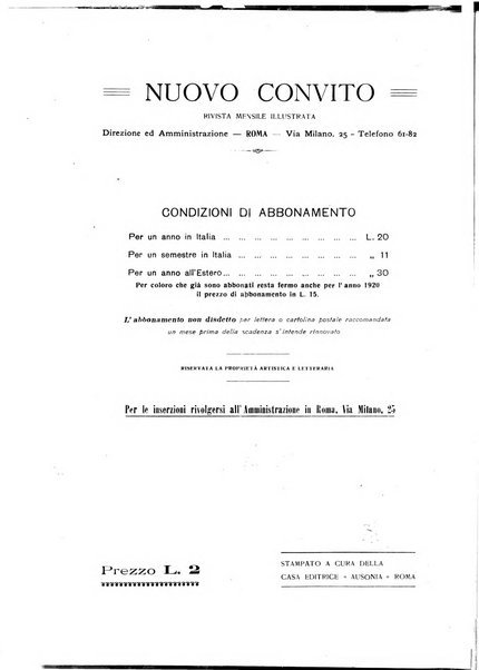 Nuovo convito rivista mensile illustrata