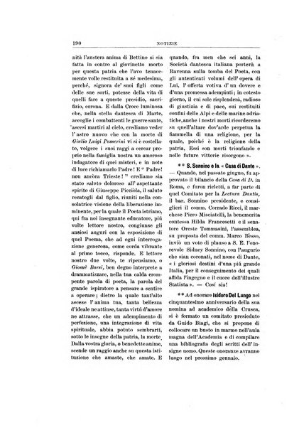 Il nuovo giornale dantesco