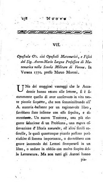 Nuovo giornale de'letterati d'Italia