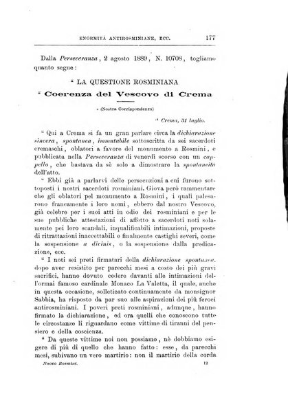 Il nuovo Rosmini periodico scientifico e letterario