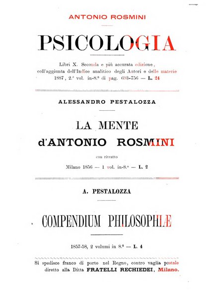 Il nuovo Rosmini periodico scientifico e letterario