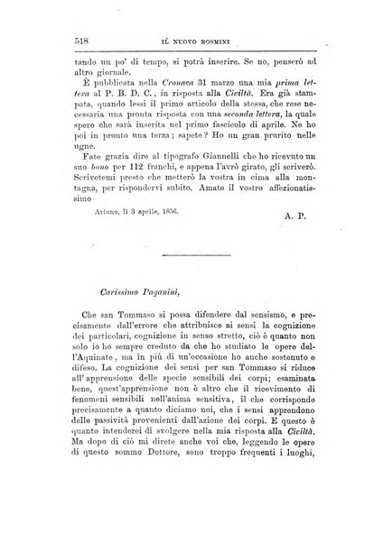 Il nuovo Rosmini periodico scientifico e letterario