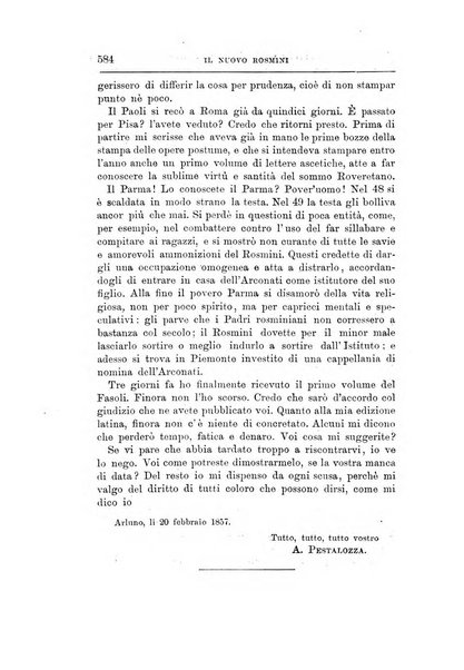 Il nuovo Rosmini periodico scientifico e letterario