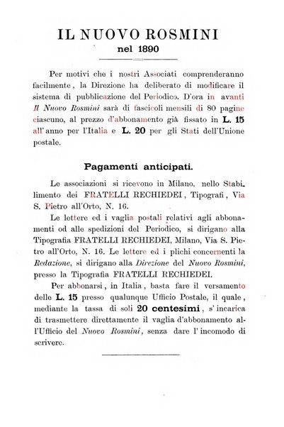 Il nuovo Rosmini periodico scientifico e letterario