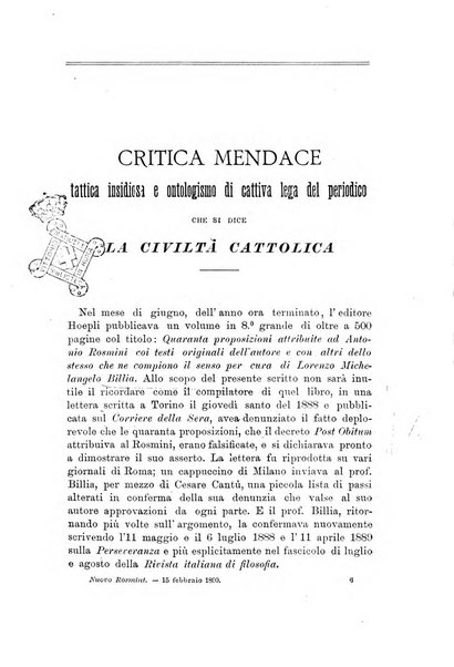 Il nuovo Rosmini periodico scientifico e letterario