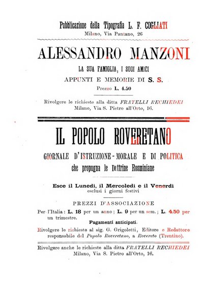 Il nuovo Rosmini periodico scientifico e letterario