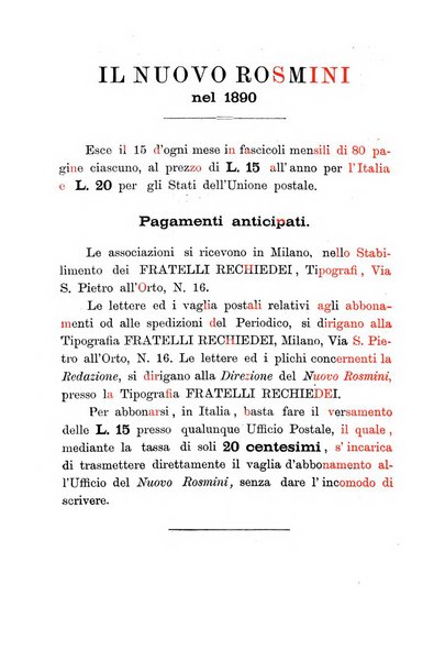 Il nuovo Rosmini periodico scientifico e letterario