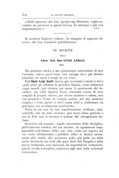 Il nuovo Rosmini periodico scientifico e letterario