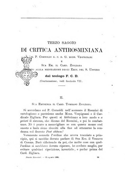 Il nuovo Rosmini periodico scientifico e letterario