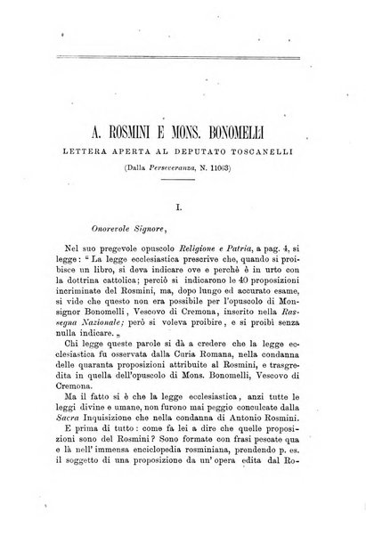 Il nuovo Rosmini periodico scientifico e letterario