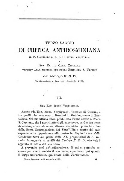 Il nuovo Rosmini periodico scientifico e letterario