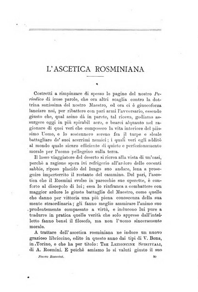 Il nuovo Rosmini periodico scientifico e letterario