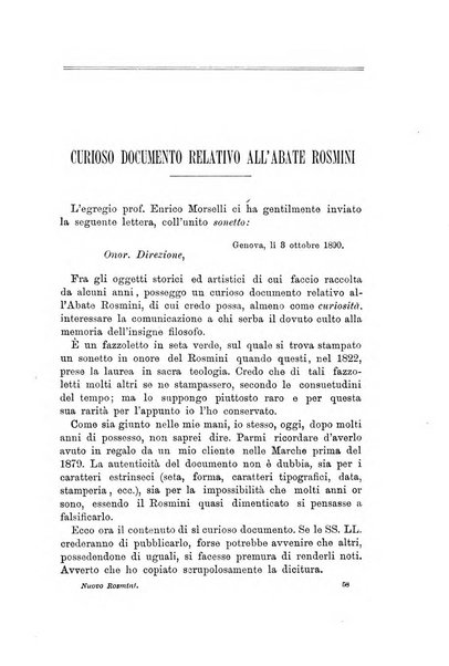 Il nuovo Rosmini periodico scientifico e letterario