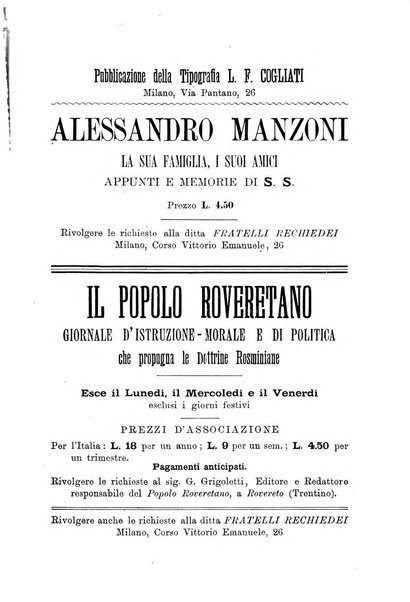 Il nuovo Rosmini periodico scientifico e letterario