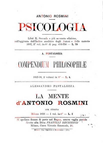 Il nuovo Rosmini periodico scientifico e letterario