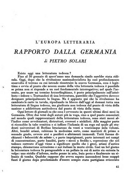 Occidente sintesi dell'attività letteraria nel mondo