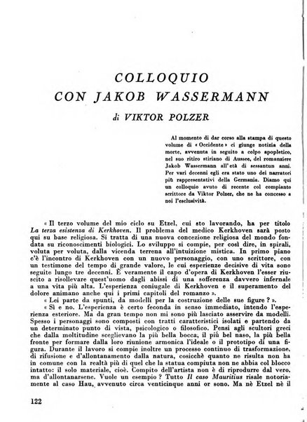 Occidente sintesi dell'attività letteraria nel mondo