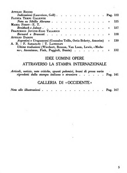 Occidente sintesi dell'attività letteraria nel mondo