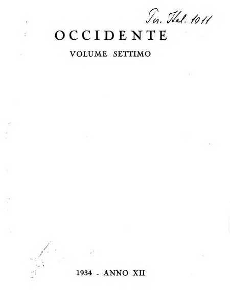 Occidente sintesi dell'attività letteraria nel mondo