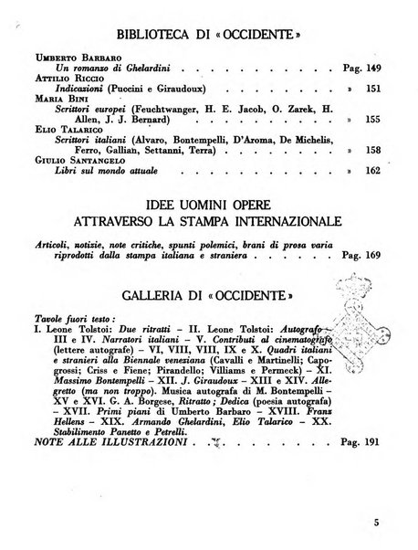 Occidente sintesi dell'attività letteraria nel mondo