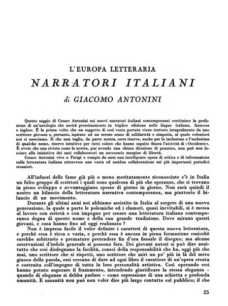 Occidente sintesi dell'attività letteraria nel mondo